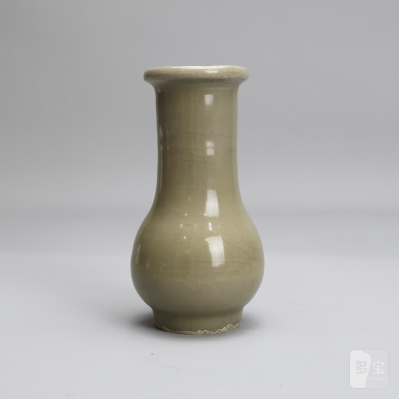 明代 龙泉窑米黄釉箸瓶 - 图6